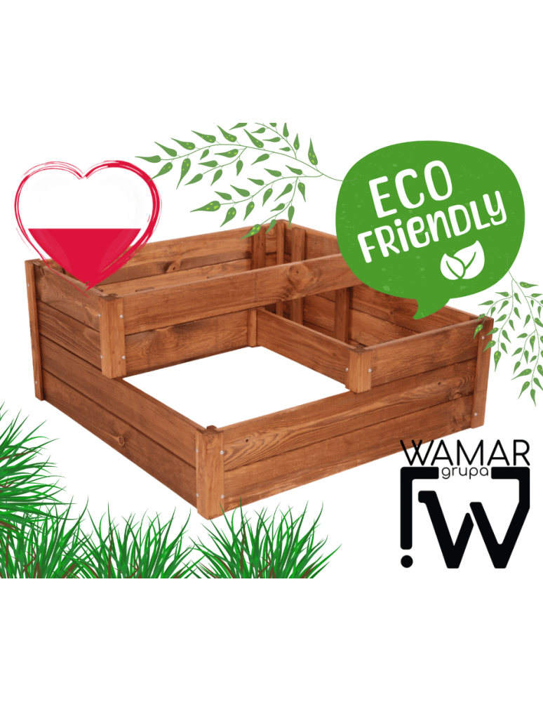 Grządki kaskadowe - Skrzynia na warzywa warzywniak grządka IMPREGNOWANY 36x80x80 INSPEKT EKO - product b2b.wamar.biz 11