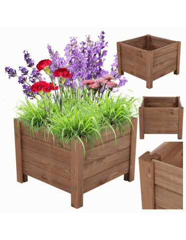 Drewniana donica ogrodowa doniczka skrzynka na kwiaty 31x40x40 na nogach