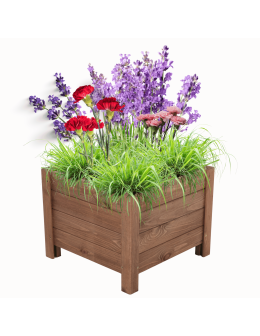 Drewniana donica ogrodowa doniczka skrzynka na kwiaty 31x40x40 na nogach - product 2