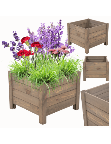 Drewniana donica ogrodowa doniczka skrzynka na kwiaty 31x40x40 na nogach