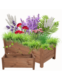 Drewniana donica ogrodowa doniczka skrzynka na kwiaty 31x80x40 EKO