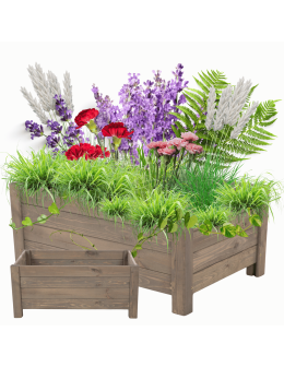 Drewniana donica ogrodowa doniczka skrzynka na kwiaty 31x80x40 na nogach