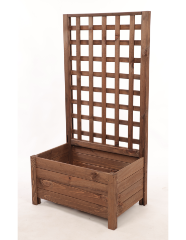 Duże donice ogrodowe- pergole - Drewniana pergola ogrodowa doniczka skrzynka na kwiaty 116x60x40 EKO - product 3