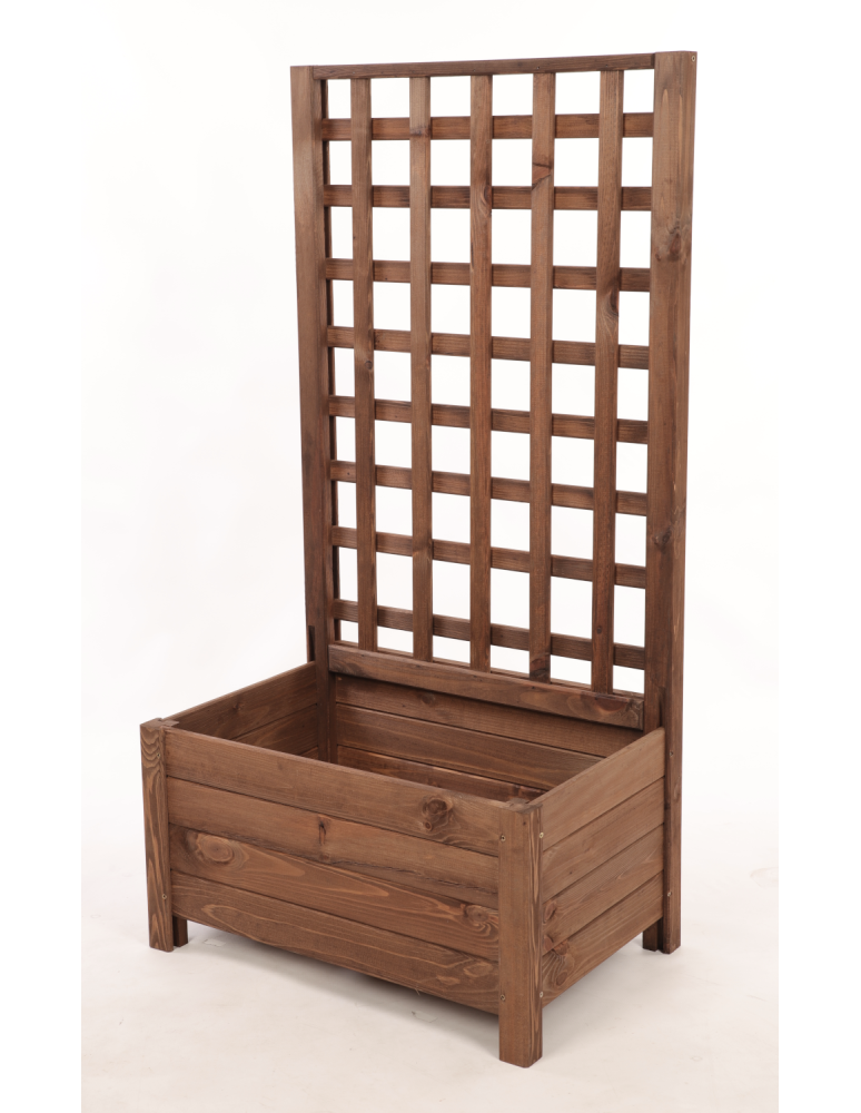 Duże donice ogrodowe- pergole - Drewniana pergola ogrodowa doniczka skrzynka na kwiaty 116x60x40 EKO - product b2b.wamar.biz 3