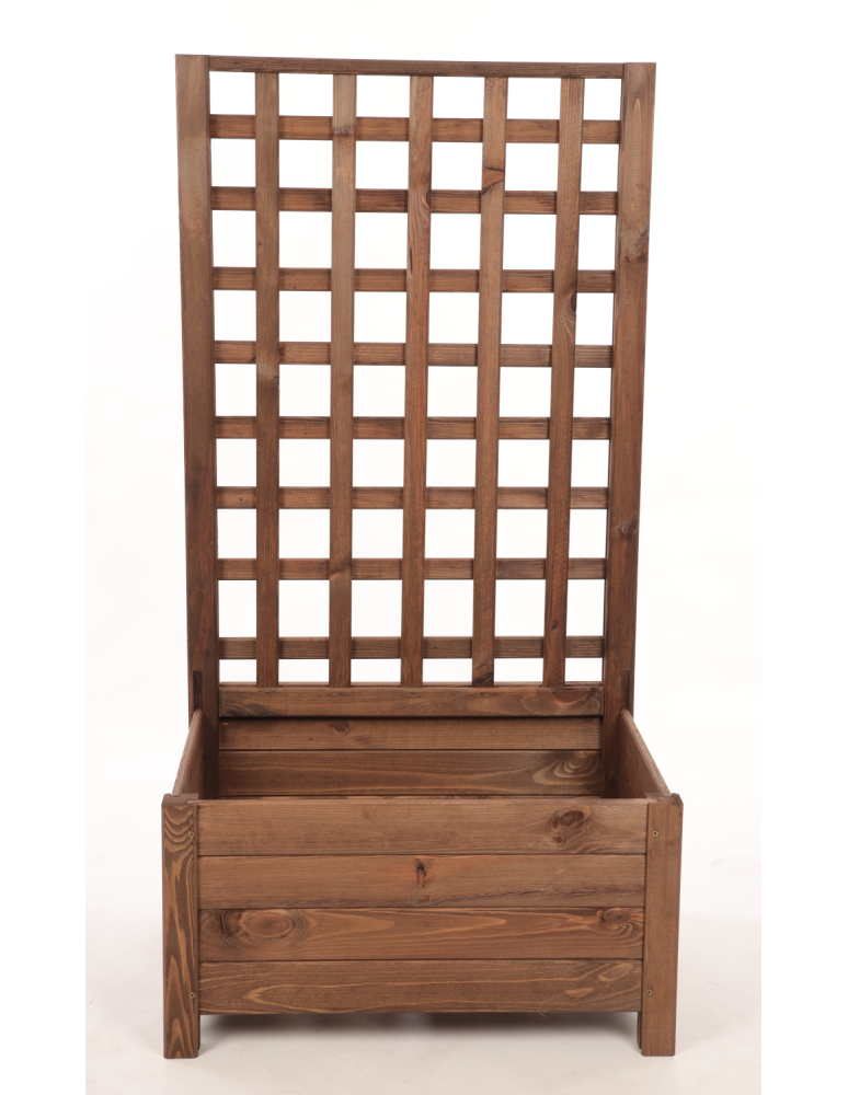 Duże donice ogrodowe- pergole - Drewniana pergola ogrodowa doniczka skrzynka na kwiaty 116x60x40 EKO - product b2b.wamar.biz 4