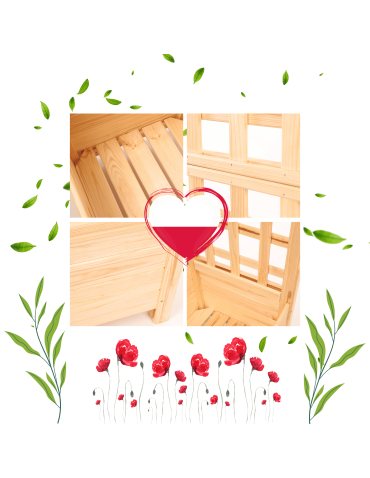 Duże donice ogrodowe- pergole - Drewniana pergola ogrodowa doniczka skrzynka na kwiaty 116x60x40 EKO - product 10