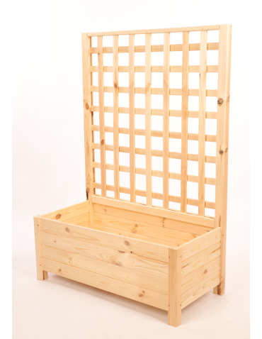 Duże donice ogrodowe- pergole - Drewniana pergola ogrodowa doniczka skrzynka na kwiaty 116x80x40 na nogach - product 3