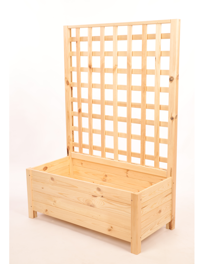 Duże donice ogrodowe- pergole - Drewniana pergola ogrodowa doniczka skrzynka na kwiaty 116x80x40 na nogach - product b2b.wamar.biz 3