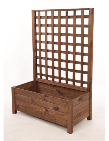 Duże donice ogrodowe- pergole - Drewniana pergola ogrodowa doniczka skrzynka na kwiaty 116x80x40 na nogach - product 3