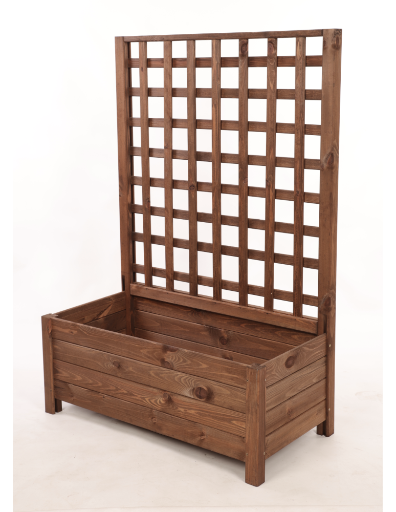 Duże donice ogrodowe- pergole - Drewniana pergola ogrodowa doniczka skrzynka na kwiaty 116x80x40 na nogach - product b2b.wamar.biz 3