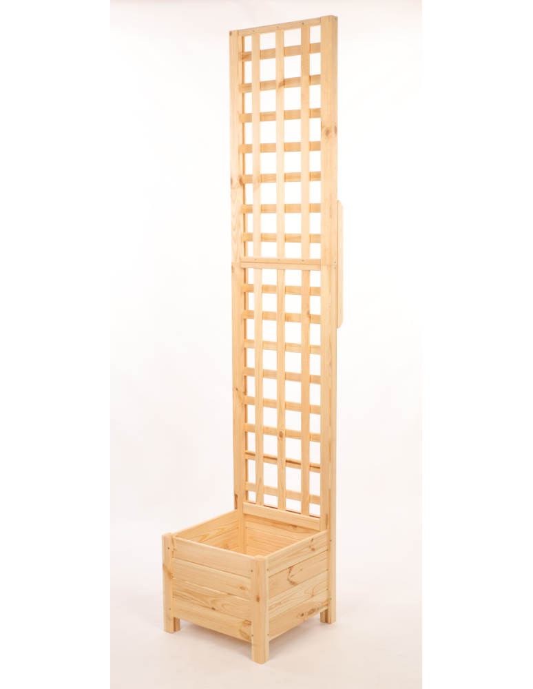 Duże donice ogrodowe- pergole - Pergola drewniana wysoka doniczka skrzynka na kwiaty 190x40x40 na nogach - product b2b.wamar.biz 3