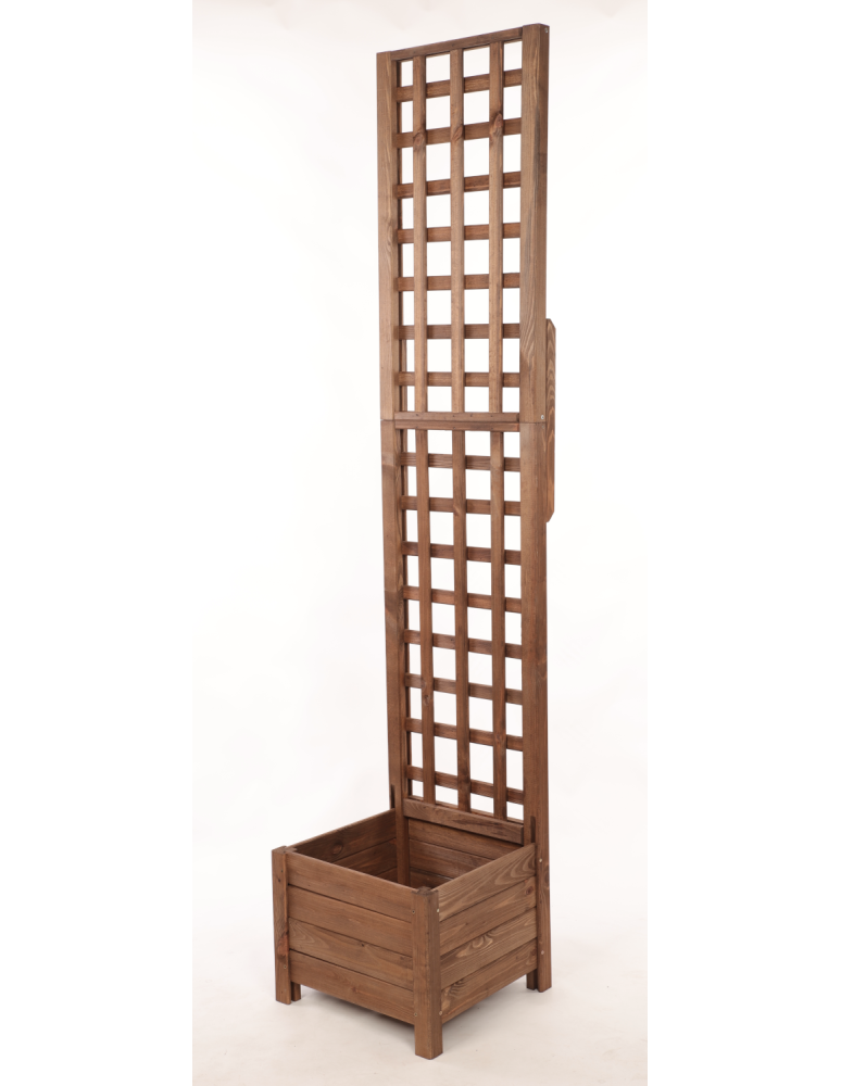 Duże donice ogrodowe- pergole - Pergola drewniana wysoka doniczka skrzynka na kwiaty 190x40x40 na nogach - product b2b.wamar.biz 3