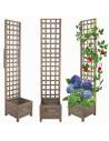 Pergola drewniana wysoka doniczka skrzynka na kwiaty 190x40x40 na nogach