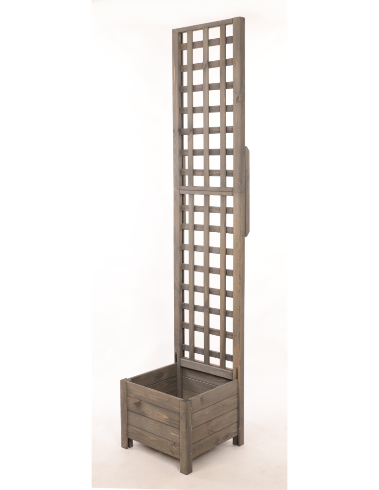 Duże donice ogrodowe- pergole - Pergola drewniana wysoka doniczka skrzynka na kwiaty 190x40x40 na nogach - product b2b.wamar.biz 3