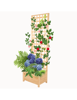 Pergola drewniana wysoka doniczka skrzynka na kwiaty 190x60x40 na nogach - product 2