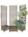 Pergola drewniana wysoka doniczka skrzynka na kwiaty 190x60x40 na nogach