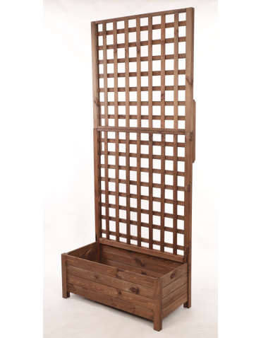 Duże donice ogrodowe- pergole - Pergola drewniana wysoka doniczka skrzynka na kwiaty 190x80x40 na nogach - product 3