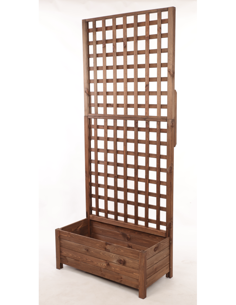 Duże donice ogrodowe- pergole - Pergola drewniana wysoka doniczka skrzynka na kwiaty 190x80x40 na nogach - product b2b.wamar.biz 3