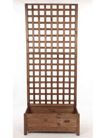 Duże donice ogrodowe- pergole - Pergola drewniana wysoka doniczka skrzynka na kwiaty 190x80x40 na nogach - product 4