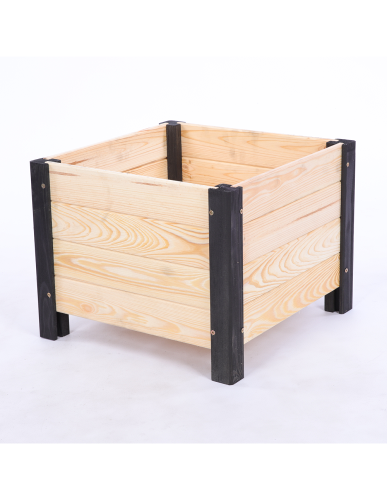 Duże donice ogrodowe- pergole - Drewniana donica ogrodowa doniczka skrzynka na kwiaty 31x40x40 na nogach - product b2b.wamar.biz 3