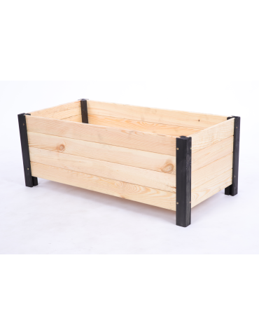 Duże donice ogrodowe- pergole - Drewniana donica ogrodowa doniczka skrzynka na kwiaty 31x80x40 na nogach - product 3