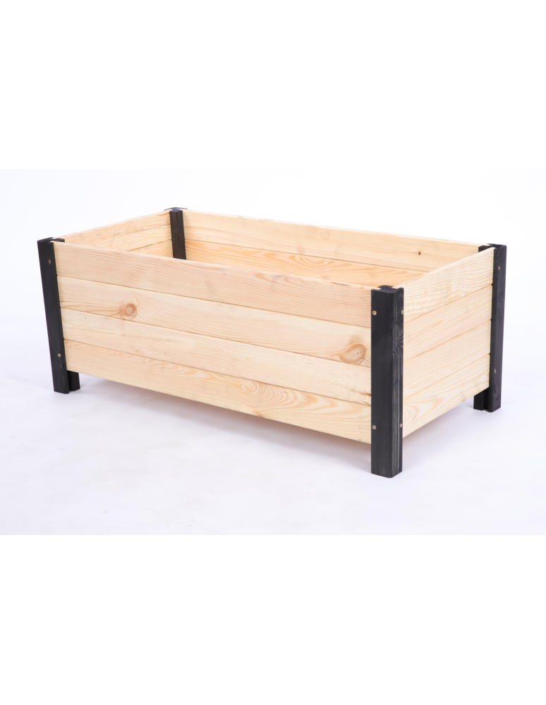 Duże donice ogrodowe- pergole - Drewniana donica ogrodowa doniczka skrzynka na kwiaty 31x80x40 na nogach - product b2b.wamar.biz 3