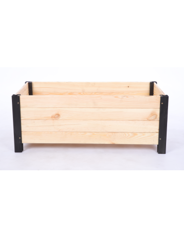 Duże donice ogrodowe- pergole - Drewniana donica ogrodowa doniczka skrzynka na kwiaty 31x80x40 na nogach - product 4