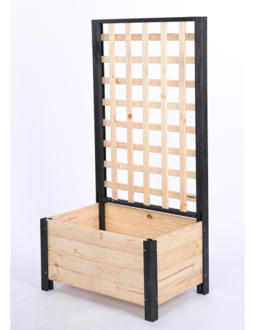 Duże donice ogrodowe- pergole - Drewniana pergola ogrodowa doniczka skrzynka na kwiaty 116x60x40 na nogach - product 3