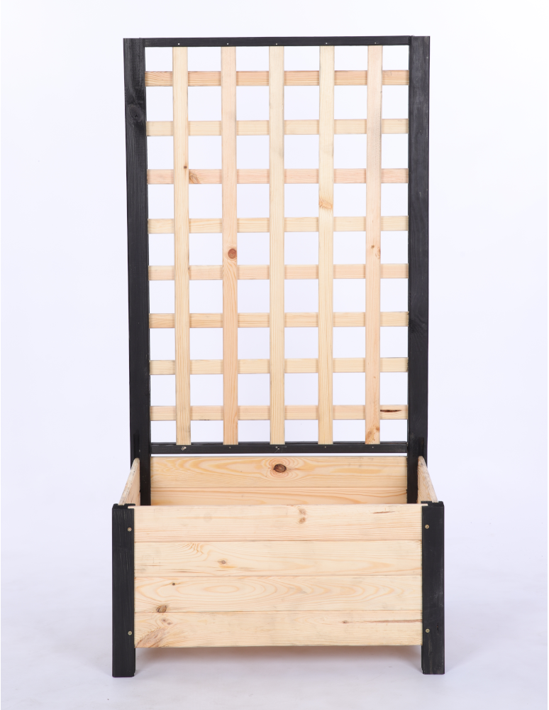 Duże donice ogrodowe- pergole - Drewniana pergola ogrodowa doniczka skrzynka na kwiaty 116x60x40 na nogach - product b2b.wamar.biz 4