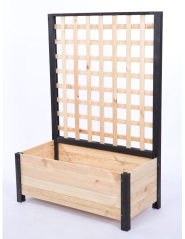 Duże donice ogrodowe- pergole - Drewniana pergola ogrodowa doniczka skrzynka na kwiaty 116x80x40 EKO - product 3