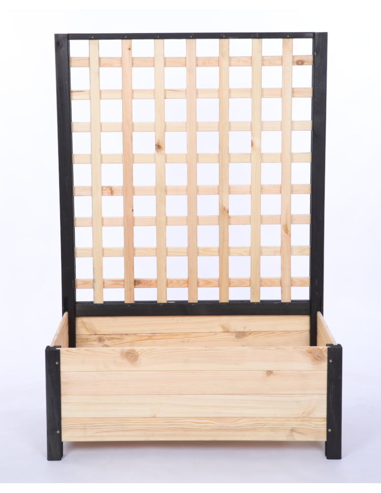 Duże donice ogrodowe- pergole - Drewniana pergola ogrodowa doniczka skrzynka na kwiaty 116x80x40 EKO - product b2b.wamar.biz 4