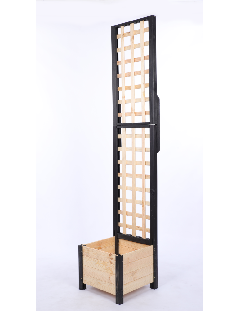 Duże donice ogrodowe- pergole - Pergola drewniana wysoka doniczka skrzynka na kwiaty 190x40x40 na nogach - product b2b.wamar.biz 3