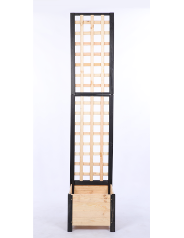 Duże donice ogrodowe- pergole - Pergola drewniana wysoka doniczka skrzynka na kwiaty 190x40x40 na nogach - product 4