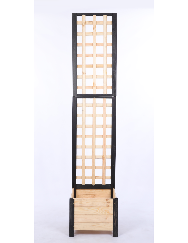 Duże donice ogrodowe- pergole - Pergola drewniana wysoka doniczka skrzynka na kwiaty 190x40x40 na nogach - product b2b.wamar.biz 4