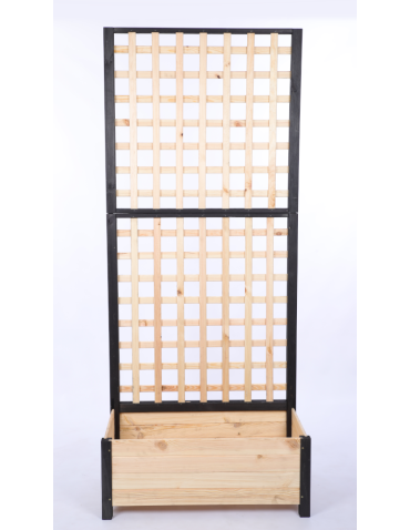 Duże donice ogrodowe- pergole - Pergola drewniana wysoka doniczka skrzynka na kwiaty 190x80x40 EKO - produkt 4