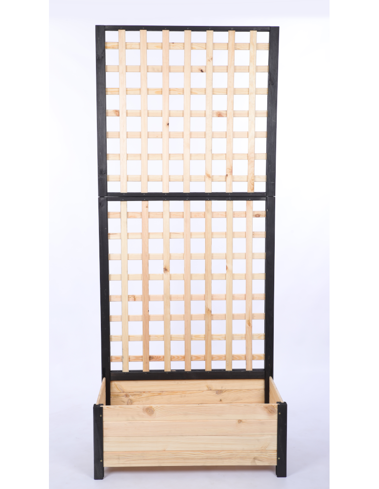 Duże donice ogrodowe- pergole - Pergola drewniana wysoka doniczka skrzynka na kwiaty 190x80x40 EKO - produkt b2b.wamar.biz 4