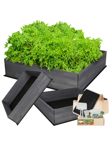 Uprawowe skrzynie ogrodowe- Warzywniaki- skrzynia do uprawy - Skrzynia na warzywa skrzynie na warzywniak inspekt donica grządka 27x120x117 - product 5