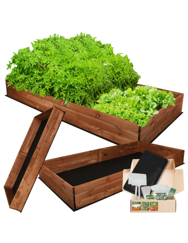 Uprawowe skrzynie ogrodowe- Warzywniaki- skrzynia do uprawy - Skrzynia na warzywa skrzynie na warzywniak inspekt donica grządka 27x203x100 - product 5