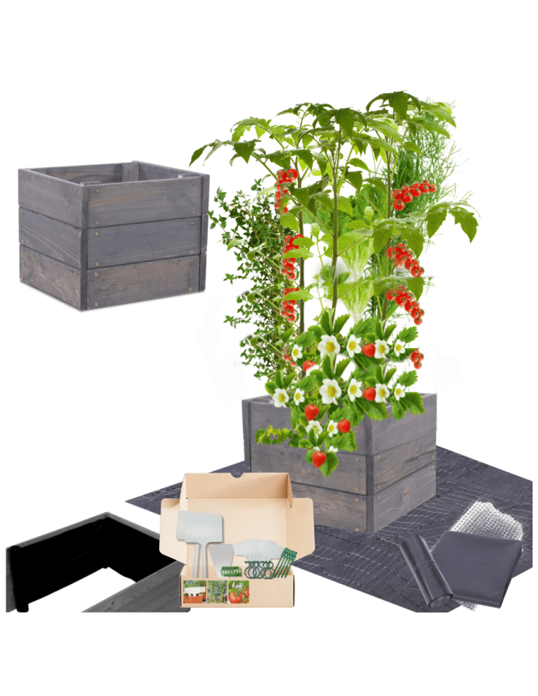 Uprawowe skrzynie ogrodowe- Warzywniaki- skrzynia do uprawy - Skrzynia na warzywa skrzynie na warzywniak inspekt donica grządka 27x33x30 - product b2b.wamar.biz 1