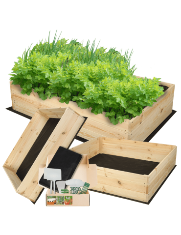 Uprawowe skrzynie ogrodowe- Warzywniaki- skrzynia do uprawy - Skrzynia na warzywa skrzynie na warzywniak inspekt donica grządka 27x100x100 - product 5