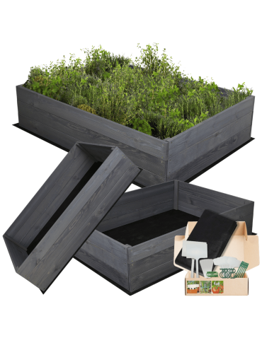 Uprawowe skrzynie ogrodowe- Warzywniaki- skrzynia do uprawy - Skrzynia na warzywa skrzynie na warzywniak inspekt donica grządka 27x103x90 - produkt 5