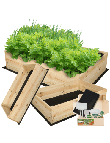 Uprawowe skrzynie ogrodowe- Warzywniaki- skrzynia do uprawy - Skrzynia na warzywa skrzynie na warzywniak inspekt donica grządka 27x120x100 - product 5