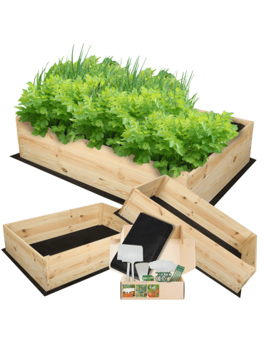 Uprawowe skrzynie ogrodowe- Warzywniaki- skrzynia do uprawy - Skrzynia na warzywa skrzynie na warzywniak inspekt donica grządka 27x103x90 - produkt 5