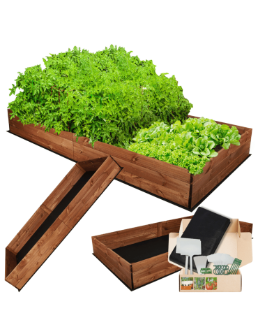 Uprawowe skrzynie ogrodowe- Warzywniaki- skrzynia do uprawy - Skrzynia na warzywa skrzynie na warzywniak inspekt donica grządka 27x160x120 - product 5