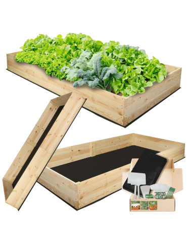 Uprawowe skrzynie ogrodowe- Warzywniaki- skrzynia do uprawy - Skrzynia na warzywa skrzynie na warzywniak inspekt donica grządka 27x160x120 - product 5