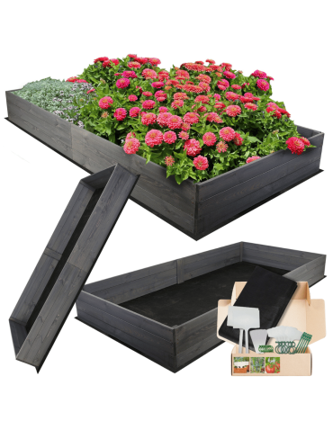 Uprawowe skrzynie ogrodowe- Warzywniaki- skrzynia do uprawy - Skrzynia na warzywa skrzynie na warzywniak inspekt donica grządka 27x240x120 - product 5