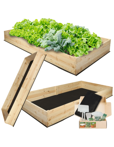 Uprawowe skrzynie ogrodowe- Warzywniaki- skrzynia do uprawy - Skrzynia na warzywa skrzynie na warzywniak inspekt donica grządka 27x203x80 - product 5