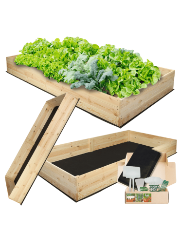 Uprawowe skrzynie ogrodowe- Warzywniaki- skrzynia do uprawy - Skrzynia na warzywa skrzynie na warzywniak inspekt donica grządka 27x203x100 - produkt 5