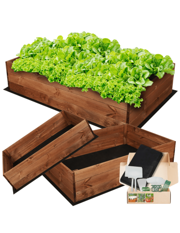 Uprawowe skrzynie ogrodowe- Warzywniaki- skrzynia do uprawy - Skrzynia na warzywa skrzynie na warzywniak inspekt donica grządka 27x100x60 - product 5