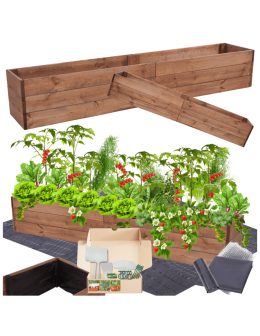 Skrzynia na warzywa skrzynie na warzywniak inspekt donica grządka 27x160x30